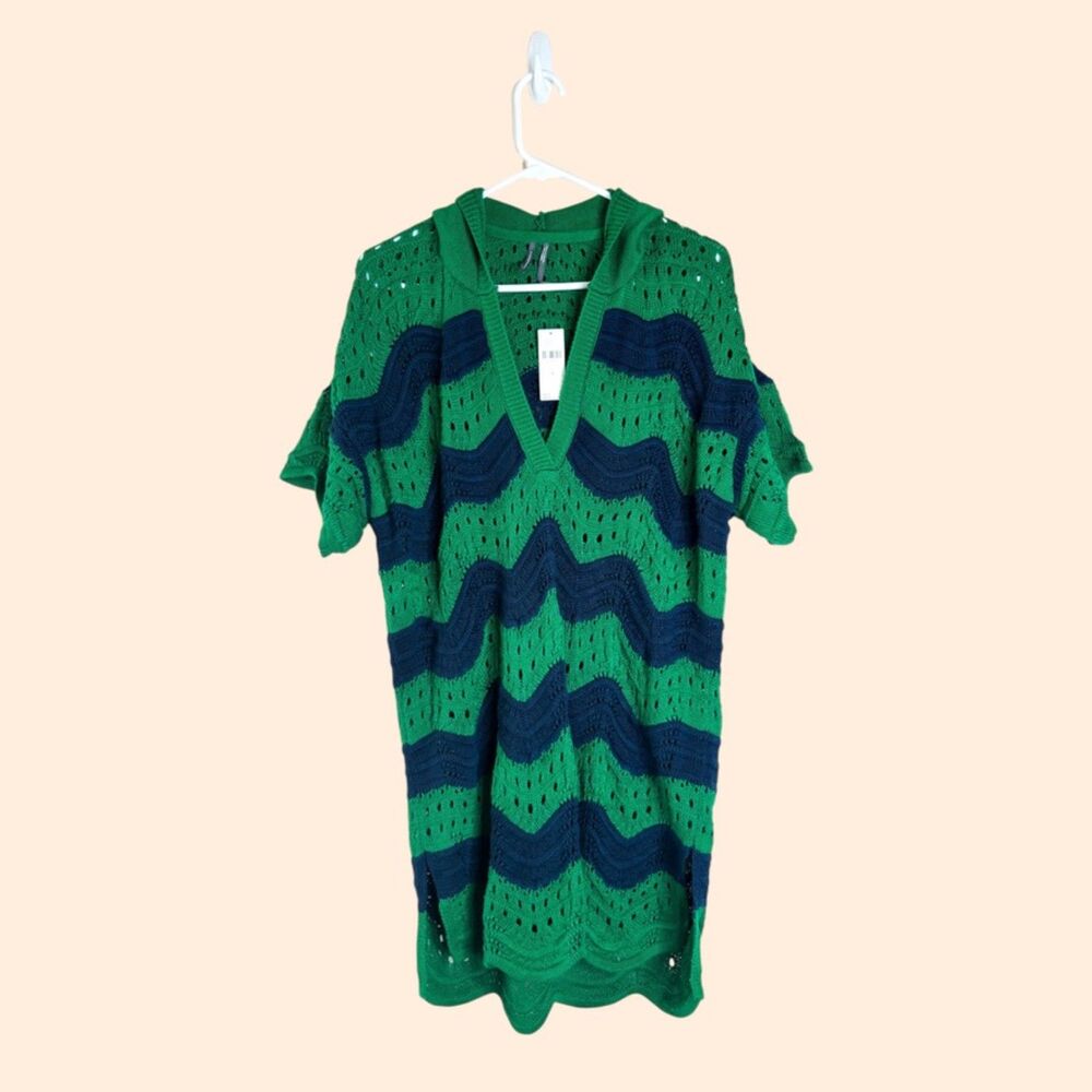 Anthropologie Wave Knit Sweater Dress